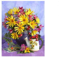 Vikpap Painting by numbers, canvas 30 × 40 cm - Sunny bouquet - Painting by Numbers