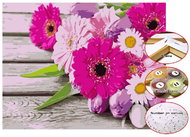 Vikpap Painting by numbers, canvas 40 × 30 cm - Spring flowers - Painting by Numbers