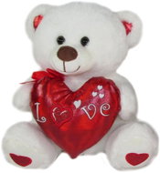 Vizopol Bear with Heart white, 25 cm - Soft Toy