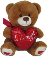 Vizopol Bear with Heart brown, 25 cm - Soft Toy