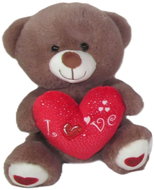 Vizopol Bear with Heart brown, 30 cm - Soft Toy