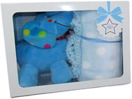 Vizopol Elephant with blue blanket 75 × 100 cm - Soft Toy