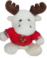 Vizopol White reindeer in sweater 20 cm - Soft Toy
