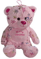 Vizopol Bear with glitter pink 30 cm - Soft Toy