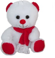 Vizopol Teddy bear with scarf white 20 cm - Soft Toy