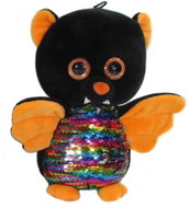 Vizopol Bat with sequins, orange wings 20 cm - Soft Toy
