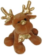 Vizopol Reindeer Christmas golden antlers 25 cm - Soft Toy