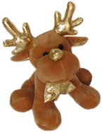 Vizopol Reindeer Christmas golden antlers 20 cm - Soft Toy
