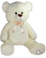 Vizopol White bear with bow - 100 cm - Soft Toy
