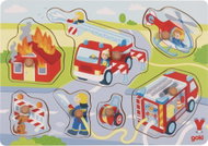 Goki Firefighters in Action wooden puzzle - Puzzle
