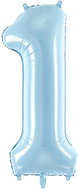 equipmentsenaparty Foil digits baby blue '1' - 86 cm - Balloons