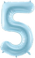 equipmentsenaparty Foil digits baby blue '5' - 86 cm - Balloons