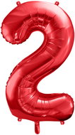 equipmentsenaparty Foil numerals red '2' - 86 cm - Balloons