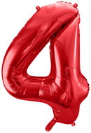 equipmentsenaparty Foil numerals red '4' - 86 cm - Balloons