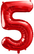 equipmentsenaparty Foil numerals red '5' - 86 cm - Balloons