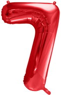 equipmentsenaparty Foil numerals red '7' - 86 cm - Balloons