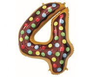 equipmentsenaparty Foil donut '4' - 78 cm - Balloons