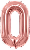 equipmentsenaparty Foil numerals rose gold '0' - 86 cm - Balloons