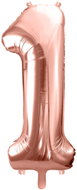 equipmentsenaparty Foil numerals rose gold '1' - 86 cm - Balloons