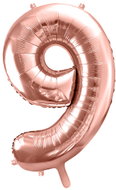 equipmentsenaparty Foil numerals rose gold '9' - 86 cm - Balloons