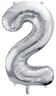 equipmentsenaparty Foil numeral silver '2' - 86 cm - Balloons