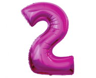 equipmentsenaparty Foil numerals dark pink '2' - 92 cm - Balloons