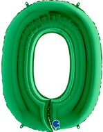 vybavsenaparty Fóliová číslice zelená '0' - 102 cm - Balonky