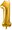 Equipment gold foil numerals '1' - 86 cm