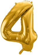Equipment gold foil numerals '4' - 86 cm - Balloons
