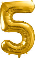 Equipment gold foil numerals '5' - 86 cm - Balloons