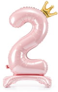 equipmentsenaparty Standing Foil numerals baby pink '2' - 84 cm - Balloons
