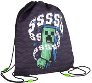 TOY BAGS Minecraft: Creeper Sss, černý, 32 × 39 cm - Drawstring Bag
