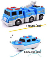 MagCars - firefighters and rescue boat - Building Set
