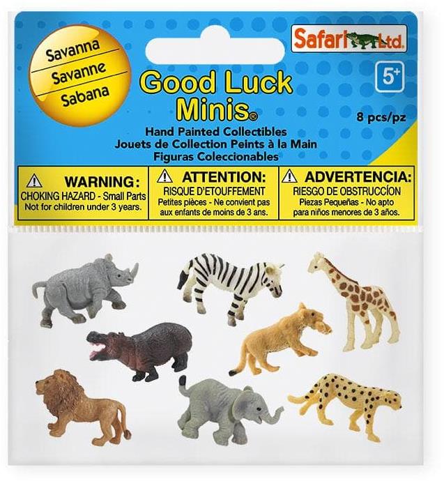 Safari Ltd. Good Luck Minis Funpack - Savana - Set figurek a ...