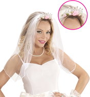 Widmann White veil with crown - Costume Accessory