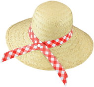 Widmann Straw with red ribbon ladies - Costume Accessory