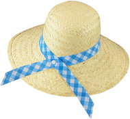 Widmann Straw with blue ribbon ladies - Costume Accessory