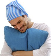 Widmann Sleeping cap blue and white - Costume Accessory