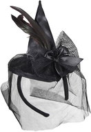 Widmann Hat with veil black headband - Costume Accessory