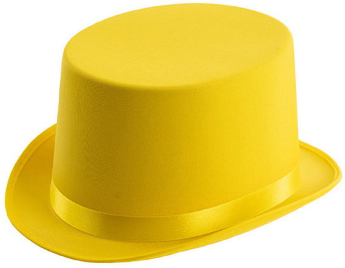 Carnival toys Yellow Carnival Cylinder - Costume Accessory - Main image