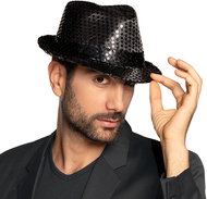 Boland Hat black with sequins - Costume Accessory