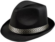 Boland Party hat black with ribbon - Costume Accessory