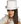 White with satin ribbon