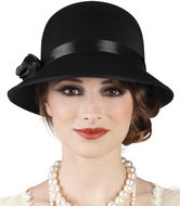 Boland Hat Charleston black - Costume Accessory