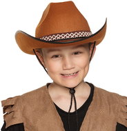 Boland Brown children's cowboy hat with ribbon - Costume Accessory