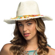 Boland Bohemian straw hat - Costume Accessory