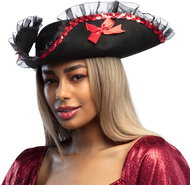 Boland Admiral's hat with ribbons - Costume Accessory