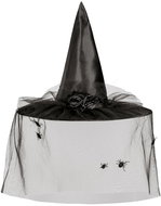 Boland Witch's hat luxury black - Costume Accessory