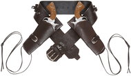 Widmann Authentic cowboy belt with 2 colt holsters - Costume Accessory