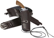 Widmann Brown cowboy belt with colt holster - Costume Accessory